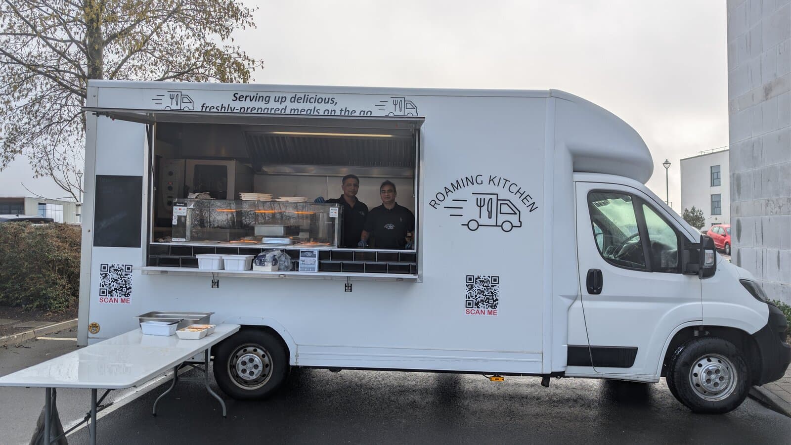 The Roaming Kitchen food truck — serving on location