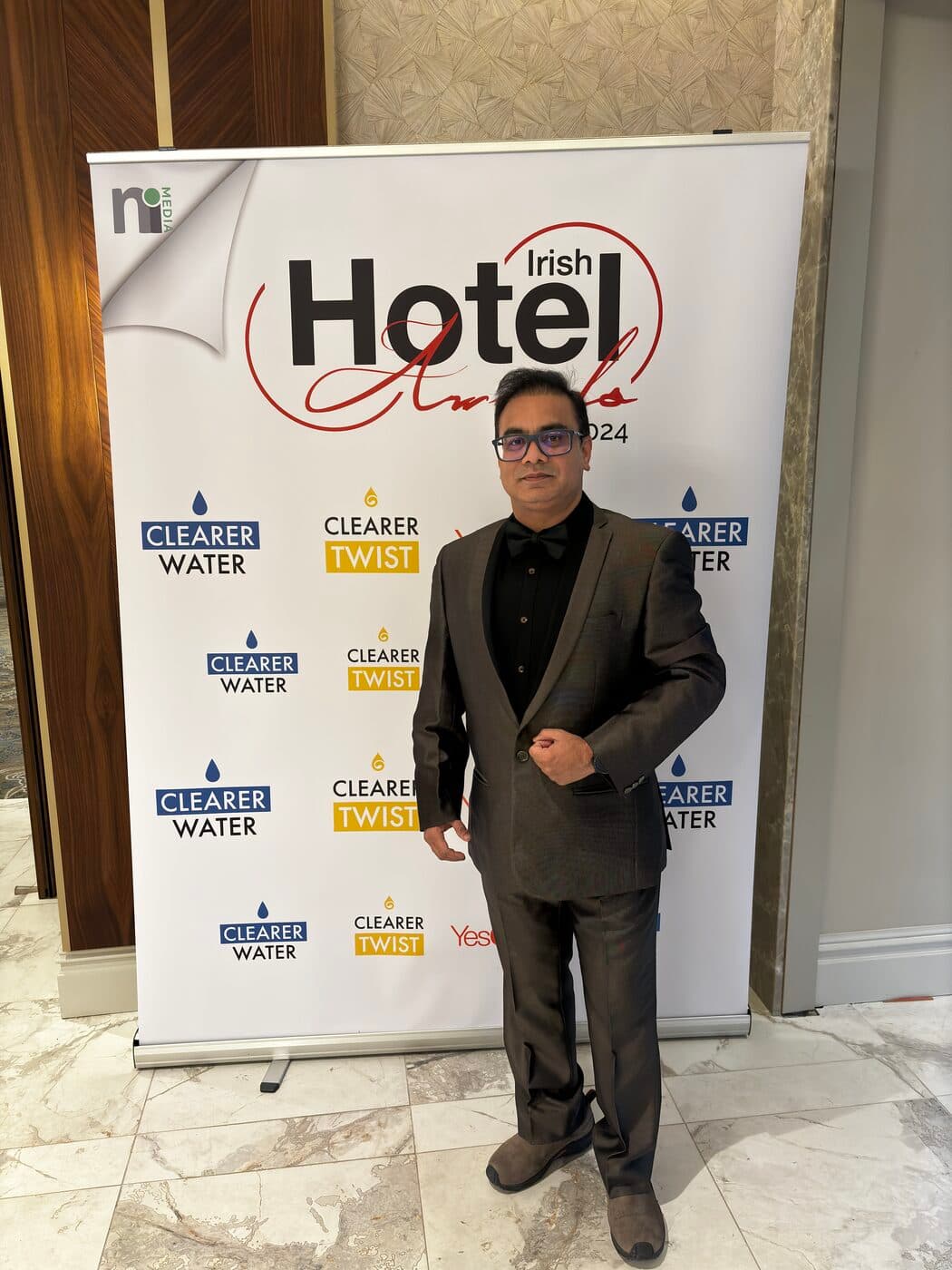 Narendra Sharma at the Irish Hotel Awards 2024